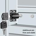 Vinduslås / sikkerhetslås med nøkkel for vinduer og skyvedører - Sølv