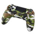 Trådløs spillkontroller med vibrasjonsfunksjon for PS4 - grønn kamuflasje
