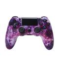 Trådløs spillkontroller Gamepad for PS4 Game Joystick med høyttaler og stereohodesettkontakt - Purple Starry Sky