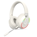 Trådløs Gaming-headset L850 med RGB-lys - Hvit