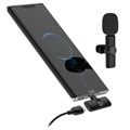 Trådløs Lavalier / Lapel Mikrofon K2 - USB-C - Svart