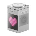 WiWU W043 5-i-1 trådløs lader med RGB-pikselskjerm, Bluetooth-høyttaler - sølv