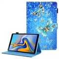 Samsung Galaxy Tab A7 Lite Wonder Series Folio-etui - Blå Sommerfugl