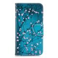 Huawei P20 Lite Wonder Series Lommebok-deksel - Hvit Blomster