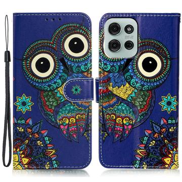 Motorola Moto G75 Wonder Series Lommebok-deksel - Ugle