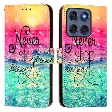 Motorola Edge 60/60 Fusion Wonder Series Lommebok-deksel - Slutt aldri å drømme