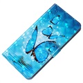 Wonder Samsung Galaxy A03s Lommebok-deksel - Blå Sommerfugl