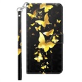 Wonder Series Sony Xperia 5 III Lommebok-deksel - Gull Sommerfugl