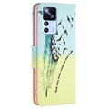Xiaomi 12T/12T Pro Wonder-serien Lommebok-deksel - Fjærene