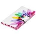 Wonder-serien Samsung Galaxy A50 Lommebok-deksel - Blomst