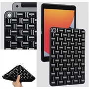 iPad 10.2 2019/2020/2021 Vevd Teksturert TPU-deksel - Svart