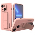 Wozinsky Kickstand iPhone 13 Mini Silikondeksel - Rosa