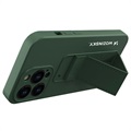 Wozinsky Kickstand iPhone 13 Pro Silikondeksel (Åpen Emballasje - Utmerket) - Grønn