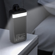 Wozinsky W8 30W powerbank 30000mAh med tre porter - svart