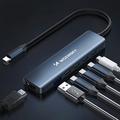Wozinsky WHBC10Y4S Multifunksjonell 6-i-1 USB-C-nav - grå