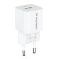 Wozinsky WWCEAC 33W GaN-vegglader med to porter - USB-A, USB-C - Hvit