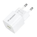 Wozinsky WWCEAC 33W GaN-vegglader med to porter - USB-A, USB-C - Hvit