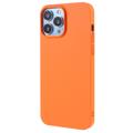 X-Level iPhone 14 Pro Gummiert Plast Deksel - Oransje
