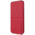 X-Level Journey iPhone 14 Vertikalt Flip-Deksel - Rød
