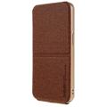 X-Level Journey iPhone 14 Plus Vertikalt Flip-Deksel - Brun