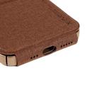 X-Level Journey iPhone 14 Plus Vertikalt Flip-Deksel - Brun