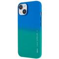 X-Level Rainbow iPhone 14 Plus TPU-deksel - Grønn / Blå
