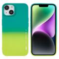 X-Level Rainbow iPhone 14 Plus TPU-deksel - Gul / Grønn