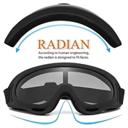 X400 Taktiske motorsykkel-/skibriller med forsterkede linser