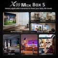 X99 MAX Android 14 TV-boks med stemmefjernkontroll - 16GB - svart