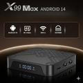 X99 MAX Android 14 TV-boks med stemmefjernkontroll - 16GB - svart