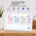 XC1010 10.1" smart digital kalender - fotoramme med berøringsskjerm, 1GB RAM + 32GB lagringsplass - hvit