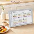 XC1010 10.1" smart digital kalender - fotoramme med berøringsskjerm, 1GB RAM + 32GB lagringsplass - hvit