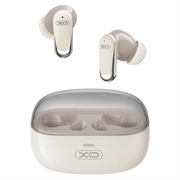 XO G42 TWS Bluetooth 6.0-øretelefoner - ANC + ENC, berøringsstyring og ladetui - beige