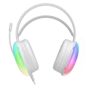 XO GE11 kablet gaming-hodesett - 3.5mm - hvit / fargerik