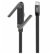 XO NB-Q311 USB-C-kabel med sammenleggbart stativ, 240W - 1.5m - svart