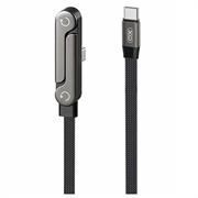 XO NB-Q311 USB-C-kabel med sammenleggbart stativ, 240W - 1.5m - svart