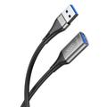 XO NB220 USB til USB 3.0-forlengelseskabel - 2 m - Sort