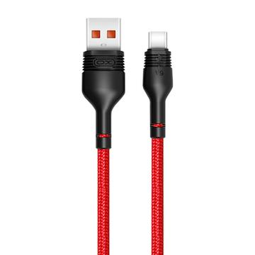 XO NB55 USB-A/USB-C-kabel - 5A, 1 m - Rød