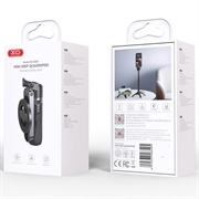 XO SS22 4-i-1 magnetisk Bluetooth-selfiestick og stativ - svart