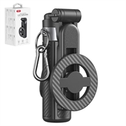 XO SS25 magnetisk selfie-stativ med Bluetooth-fjernkontroll - MagSafe-kompatibel - 64cm - svart