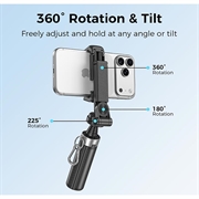XO SS29 Selfie-stativ med Bluetooth-fjernkontroll - 64cm - svart
