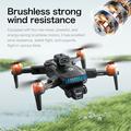 XT555 GPS børsteløs drone med dobbelt kamera - svart
