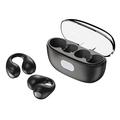 XUNDD X18 TWS Clip-on hodetelefoner V5.3 Bluetooth Air Conduction Open Earphones Trådløse sportshodetelefoner med ørekrok - svart