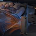 XY-801 Bærbar elektrisk keramisk varmeovn, 2200W, med fjernkontroll - svart