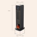 XY-801 Bærbar elektrisk keramisk varmeovn, 2200W, med fjernkontroll - svart