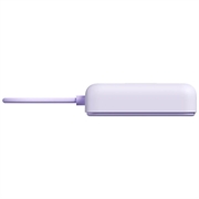 Xiaomi 10000mAh magnetisk powerbank - USB-C-kabel, digitalt display og sammenleggbart stativ - 33W - lilla