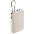 Xiaomi 10000mAh Powerbank med integrert USB-C-kabel 22.5W - Beige
