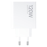 Xiaomi 120W HyperCharge Combo-vegglader med USB-C-kabel MDY-14-EE - hvit