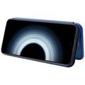 Xiaomi 12T/12T Pro Flip-deksel - Karbonfiber - Blå