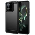 Xiaomi 13T/13T Pro Børstet TPU Deksel - Karbonfiber